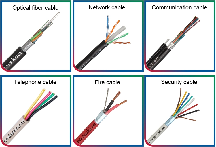 PE PVC Jacket Unshielded 2 Core Copper Telephone Drop Wire Cable