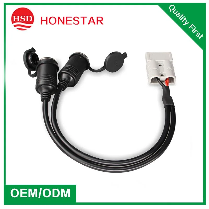 50A Cable Adapter Extension Power Wire to Car Socket for Solar Panel Connection Wire