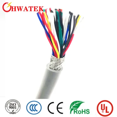 Cl2 o UL2464 VW-1 Prueba de fuego Sr-PVC aislado 12p× 22AWG+1c× 22AWG Cable eléctrico de voltaje medio