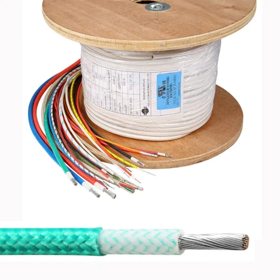 Gran oferta de cables flexibles de caucho de silicona 3122 22 20 18 16 estañado de aislamiento trenzado de fibra de vidrio