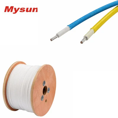 Cable trenzado de fibra de vidrio de silicona de 18/16/14/13AWG 600V para Motor eléctrico Awm3071