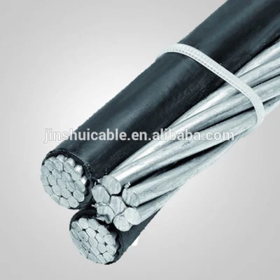 Cable de caída de servicio triplex de aluminio/XLPE 4AWG