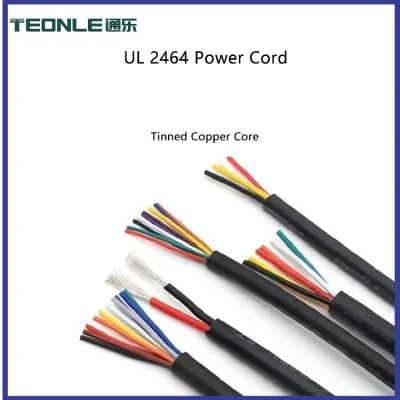 Cable aislado de cobre eléctrico FEP/PTFE/PFA/ETFE de conexión resistente al calor de 2-10 núcleos UL2464